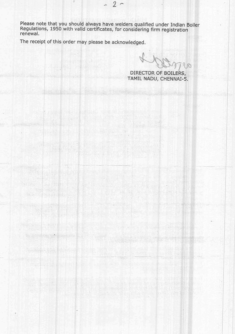 IBR Registration Letter